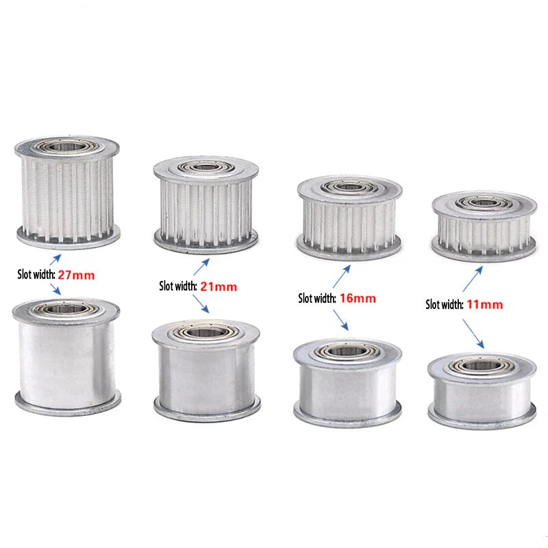 HTD 5M 3mm - 15mm Bore Timing Belt Idler Pulley 12T - 35T Tooth & Toothless