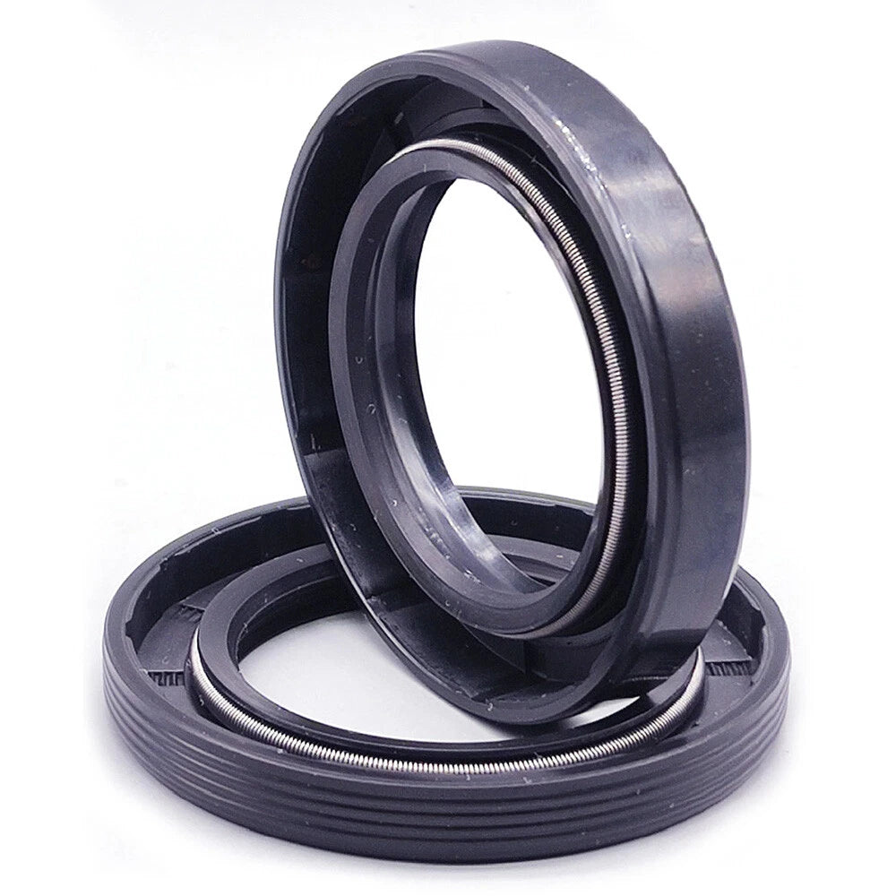 TC Oil Seal Ring ID 8–27mm | Nitrile Rubber Double Lip Shaft Seal with Metal Frame & Spring