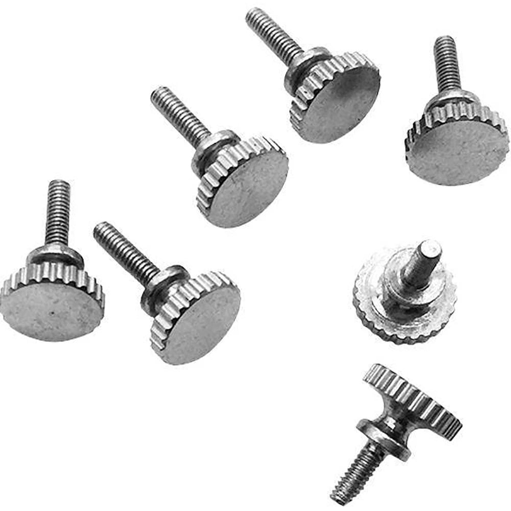 M2 Step Knurled Thumb Screws – Nickel Plated Brass, Step Head Hand Grip Bolt (Tool‑less Fastener) - HomeDIYer