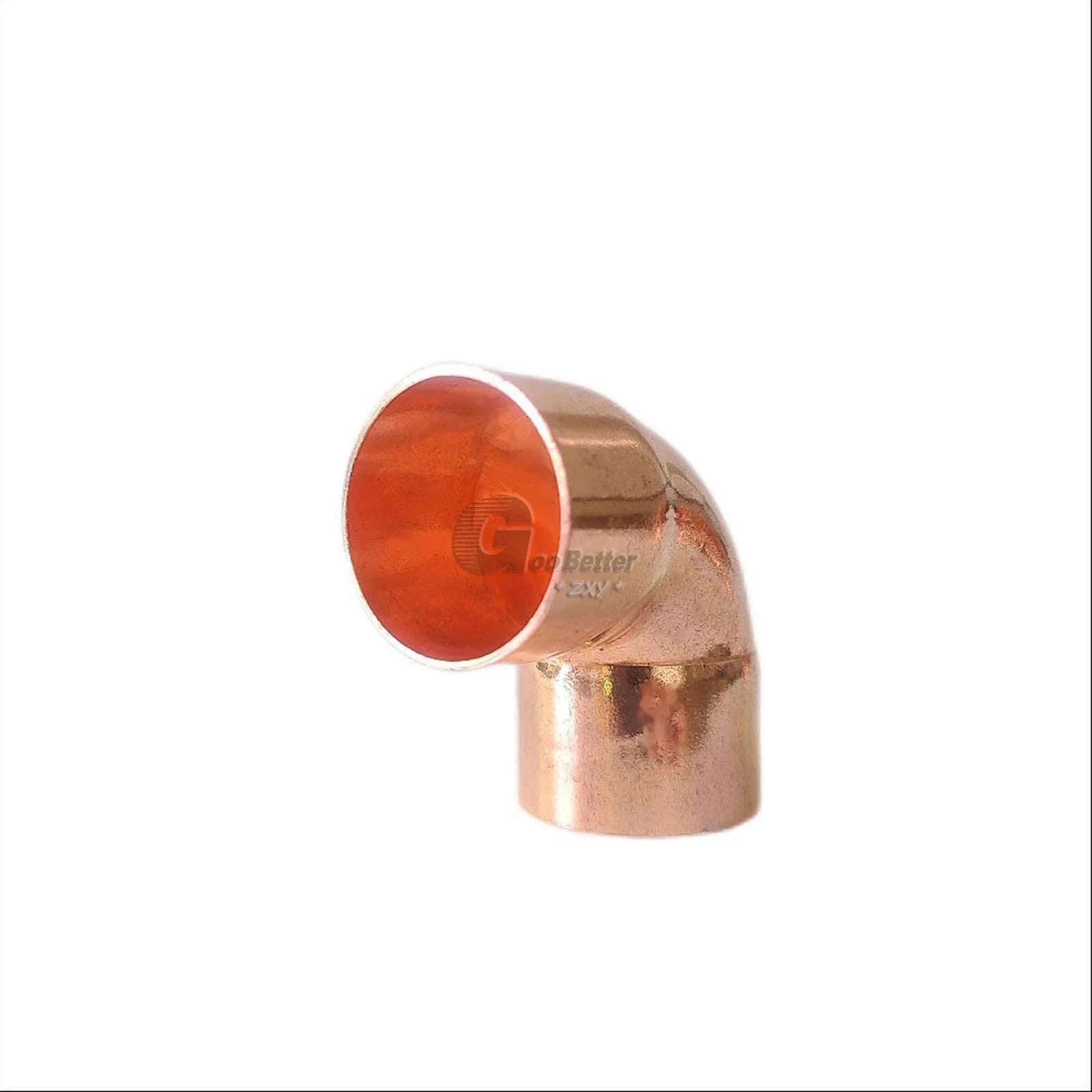 Pre-Soldered Copper 90° Elbow Fittings | Microbore & Standard Sizes 6.35–273mm