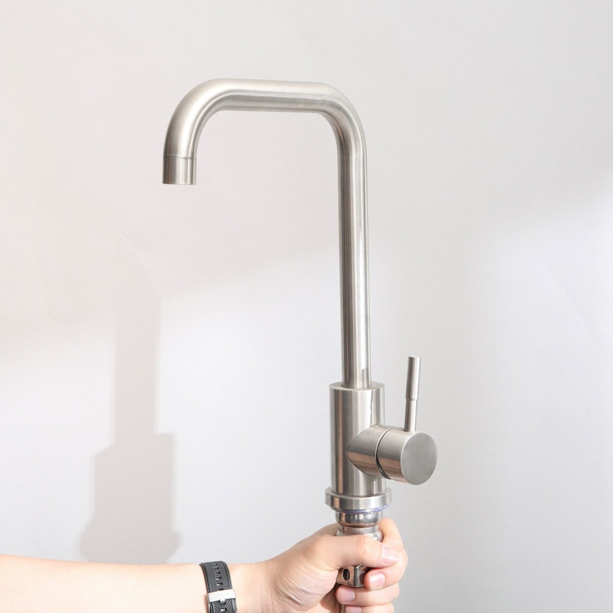 24in Stainless Steel Washing Sink w/ Faucet Hoses and Drain Head Only(Update) - HomeDIYer