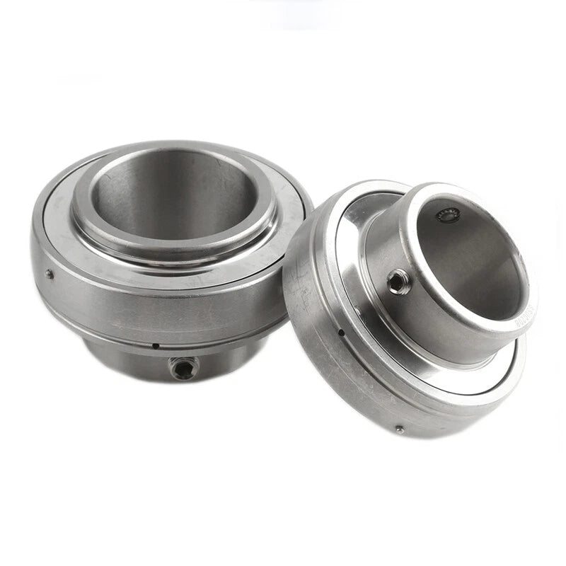 Stainless Steel Bearing Insert Bearings with Grub Screw Imperial ID 3/4" 1" - 2"