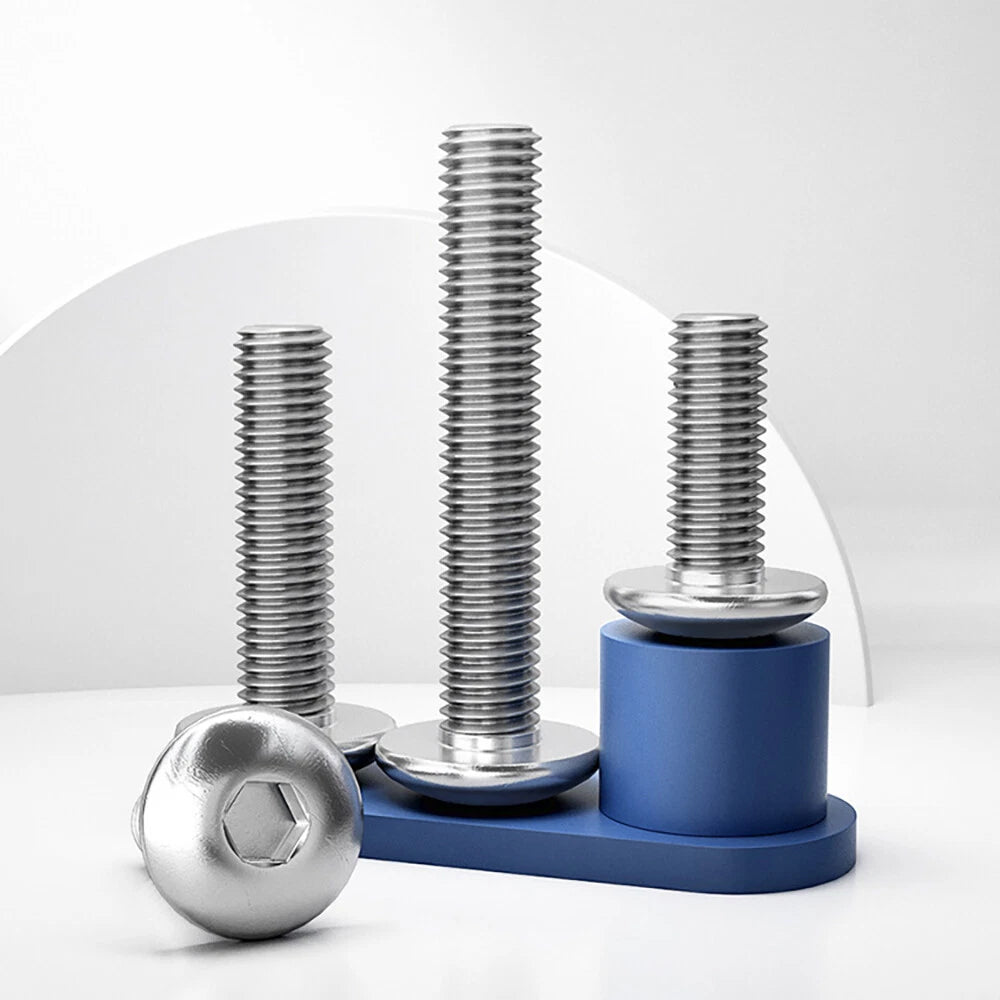 M3–M10 A2 Stainless Steel Truss Head Socket Cap Screws — Hex Allen Drive Machine Bolts