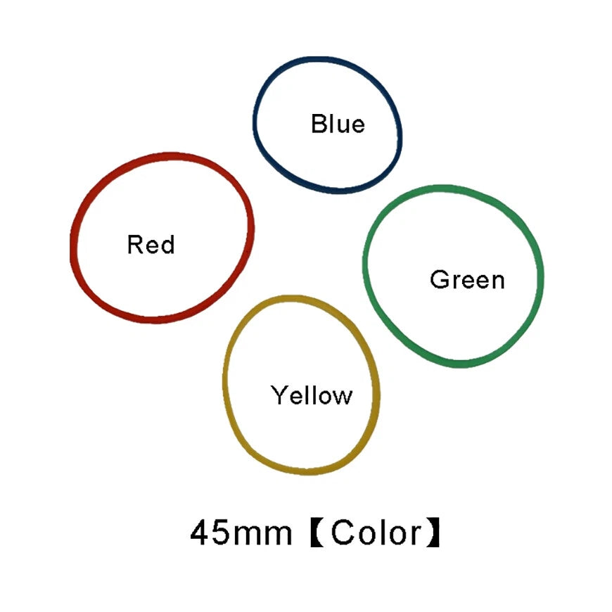 Round Rubber Drive Belts for Pulleys — 15 to 55mm Diameter, Multiple Colors