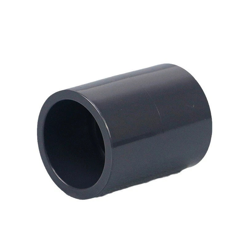 PVC Straight Pipe Coupling Socket Fitting 20–110mm Grey