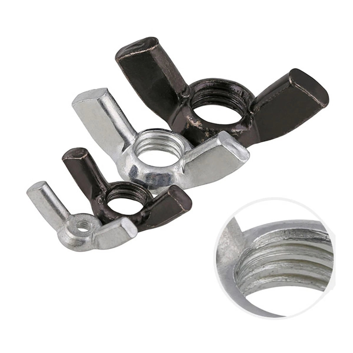 Stainless Steel SS Wing Nuts Nut Metric 304 M3 M4 M5 M6 M8 M10 M12 Fit Screws