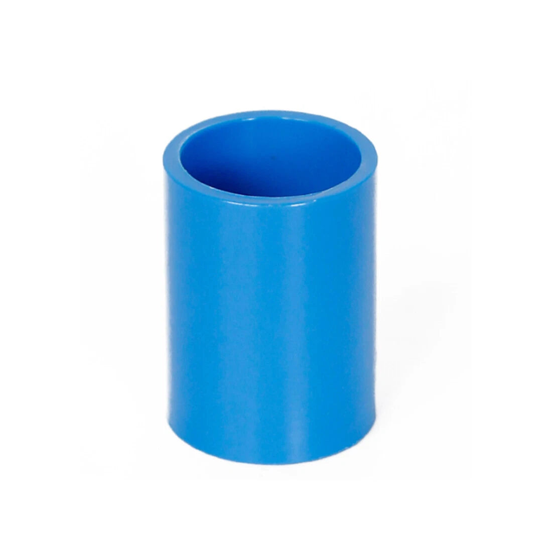 PVC Straight Pipe Coupling Socket — ID 16mm–200mm, White / Blue / Grey