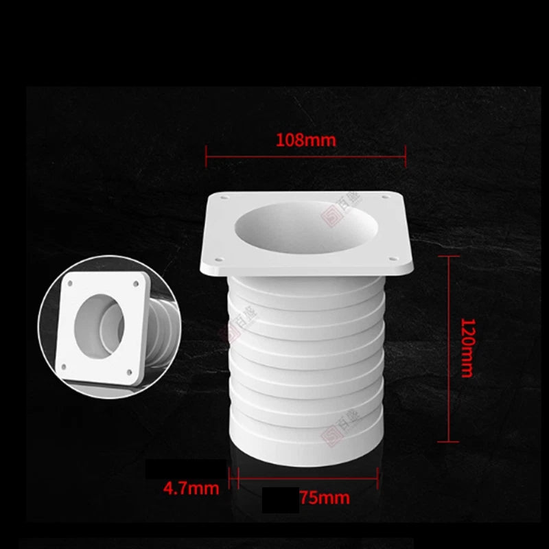 PVC Water Stop Joint Waterproof Sleeve Fittings Straight Drainage 50 75 110mm