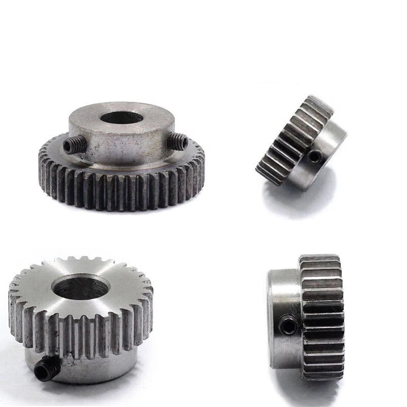 Spur Gear 1 Module Bore 6/8/10/12/15mm Teeth 31-120 Pinion 45 Steel Hard Tooth