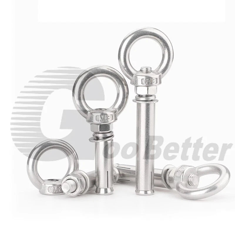 M6 - M20 Stainless Steel Closed Hook Eye Bolt Shield Anchor Expansion Bolt - HomeDIYer
