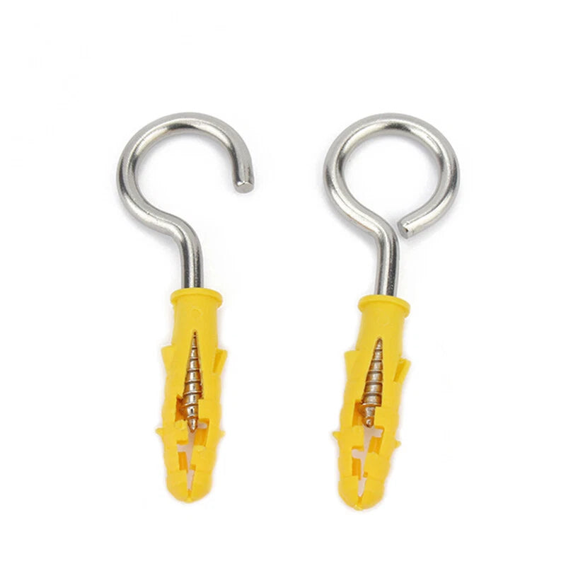 Stainless Steel A2 Screw Eye Hooks & Hook Screws — Self-Tapping, M3–M8
