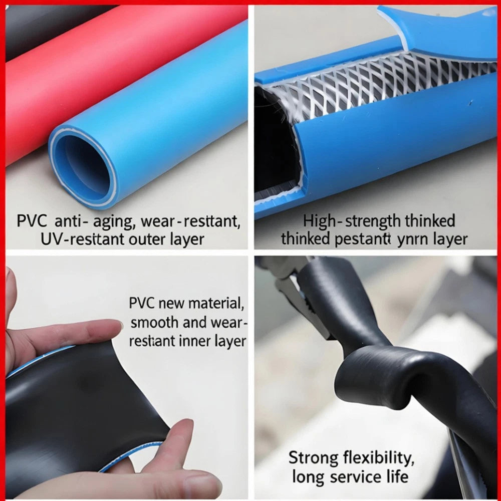 PVC Flexible Hose Pipe — Air Water Oil Fuel Petrol Tube, High Voltage Explosion-Proof