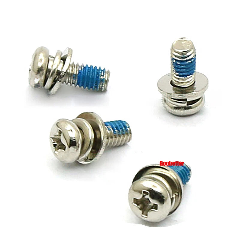 M2 M2.6 M3 M4 Phillips Pan Head Machine Screws with Washer Set – Carbon Steel, Multiple Finishes