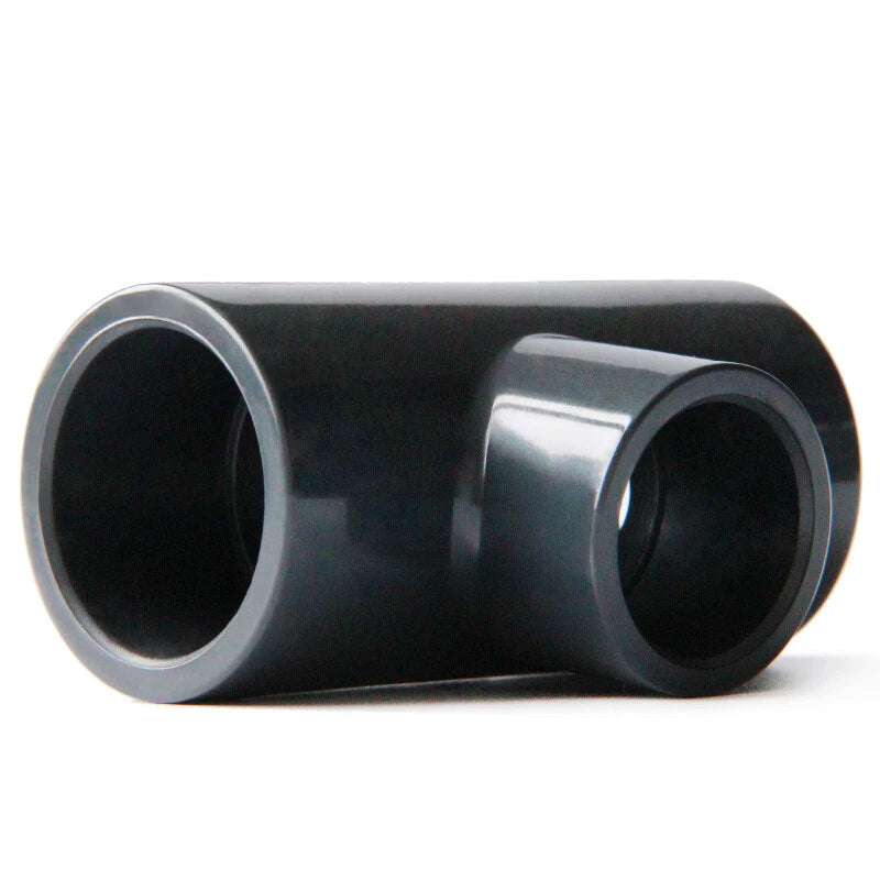 PVC Reducing Tee Pipe & Fittings Solvent Weld Pressure Adapter Connector Black