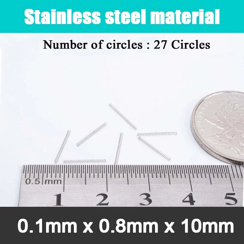 Stainless Steel Compression Springs Steel wire 0.1 mm small coil spring 5-20mm
