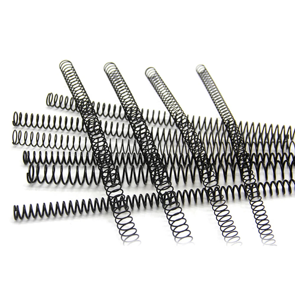 Compression Spring Black 0.3-6mm Wire Diameter Small Springs Steel 305mm Length