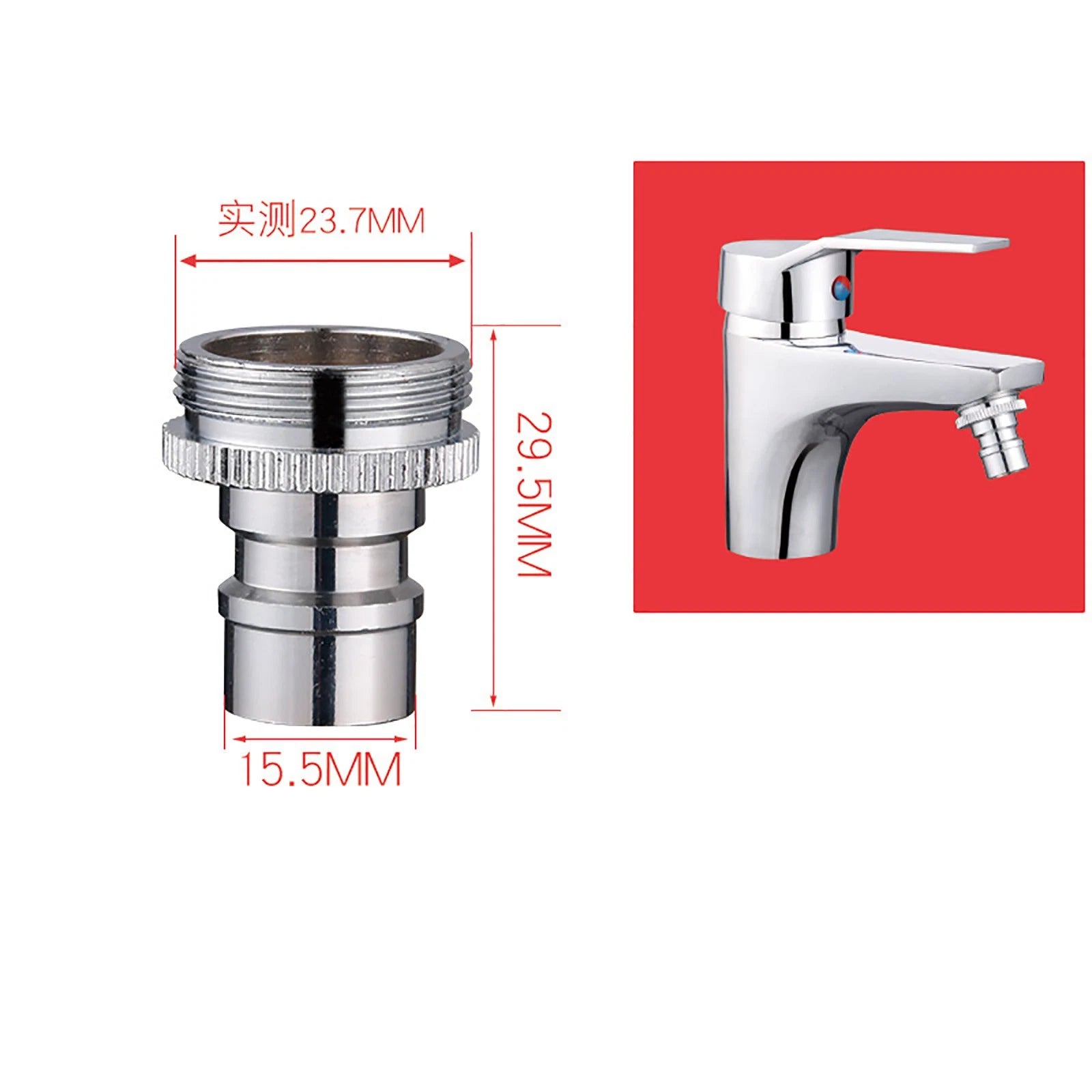 Garden Kitchen Water Faucet Adapter Tap Connector Universal Hose Pipe Fitting