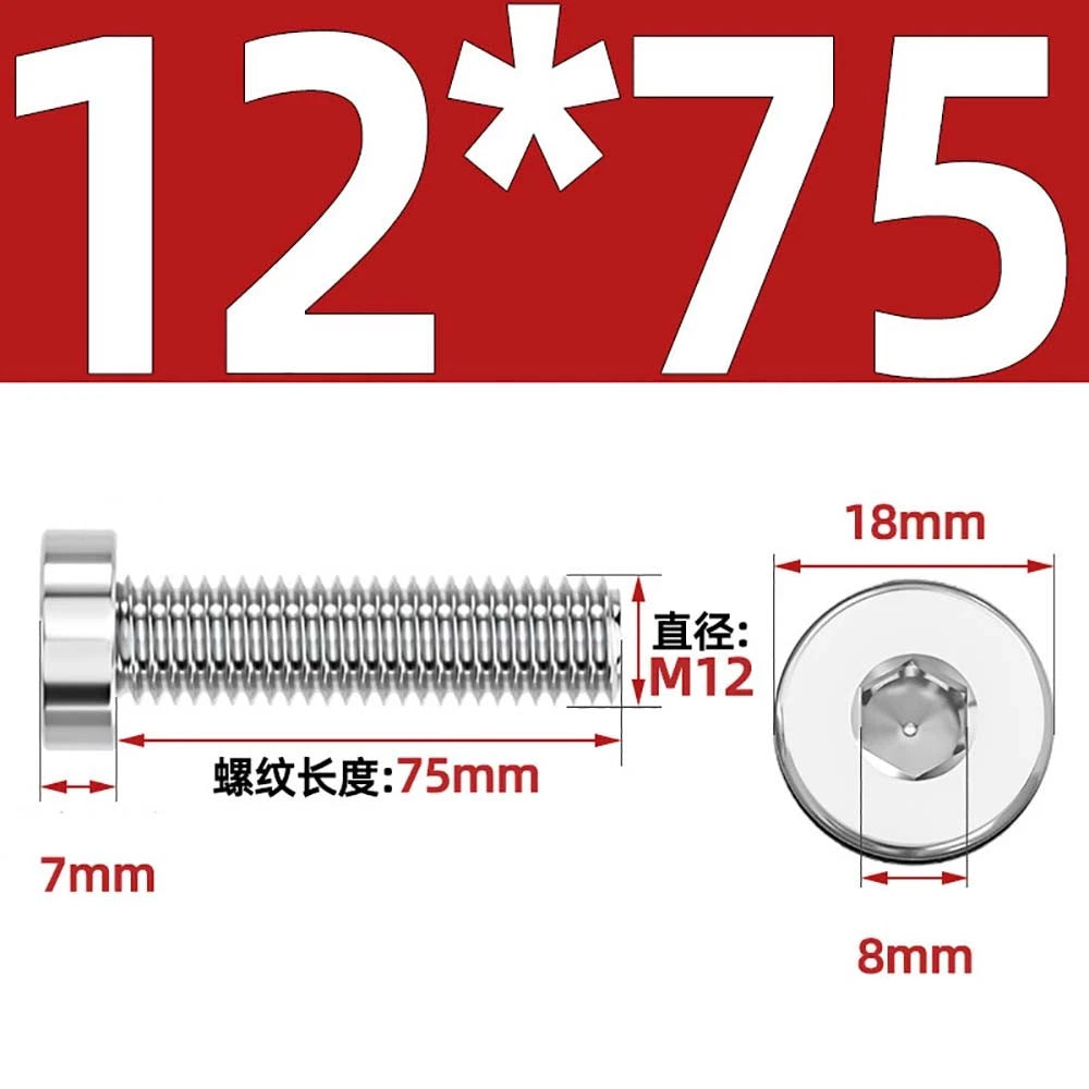 M1.4–M12 Low Head Socket Cap Screws – A2 Stainless Steel, Space‑Saving Design for Tight Clearances