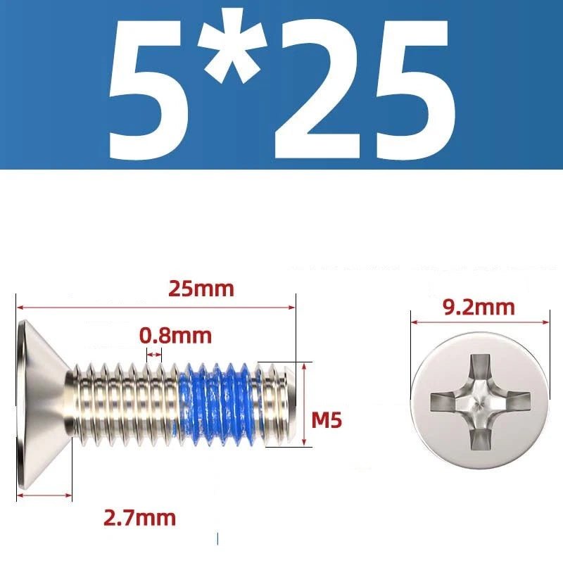 M1.2–M6 Phillips Flat Head Machine Screws | Carbon Steel | Black & Nickel Plated - HomeDIYer