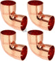 Pre-Soldered Copper 90° Elbow Fittings | Microbore & Standard Sizes 6.35–273mm