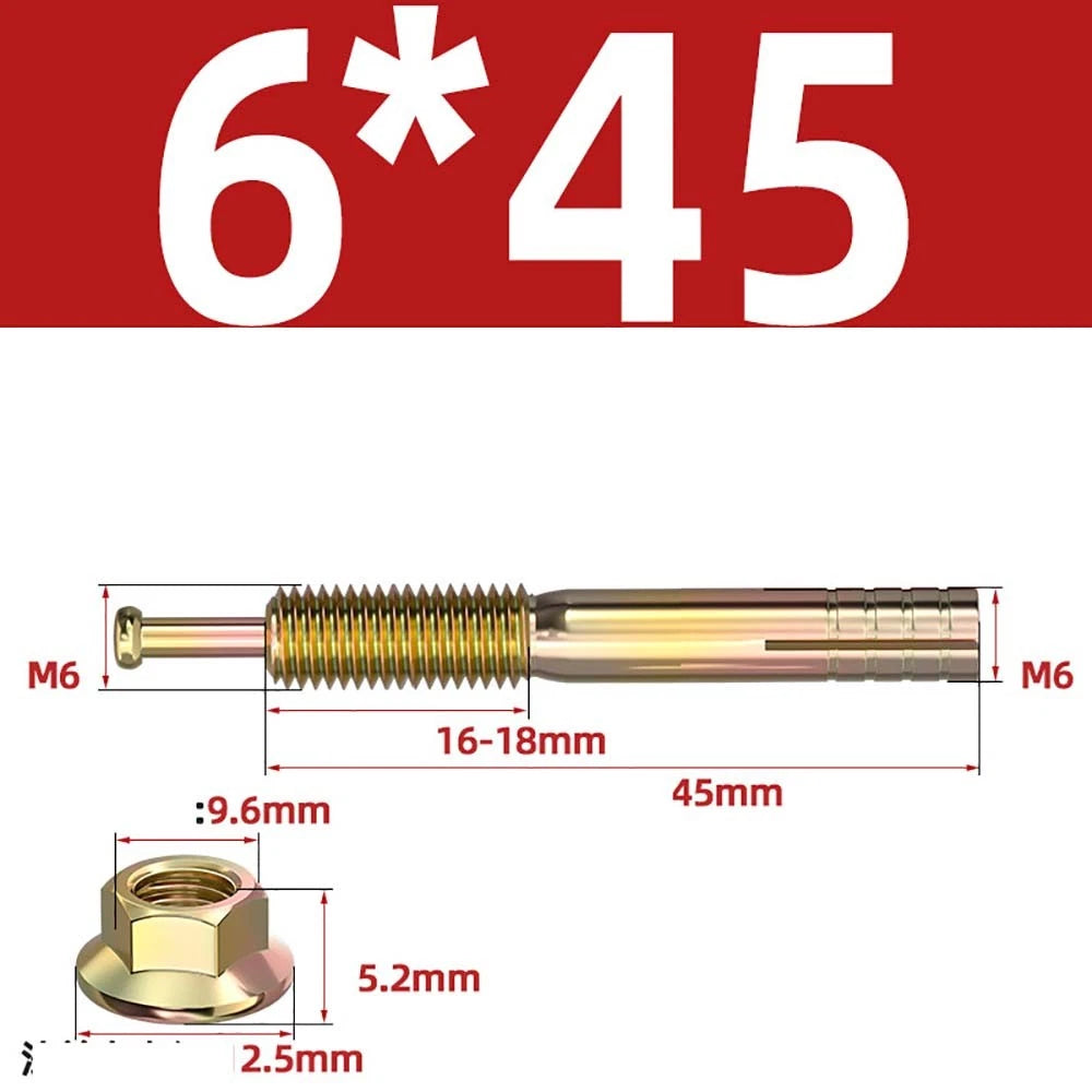 Carbon Steel Expansion Anchor Bolts — M6 to M24, 45mm to 250mm