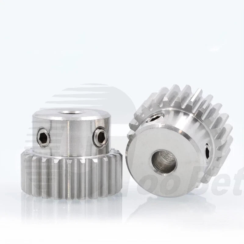 Mod 0.5 1 1.5 2 Precision Spur Gear Stainless Steel with Hub 12 Tooth - 60 Tooth