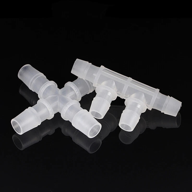 Plastic Hose Connector Splitter X T Y L-Piece Pipe Fittings 1.6mm-20mm