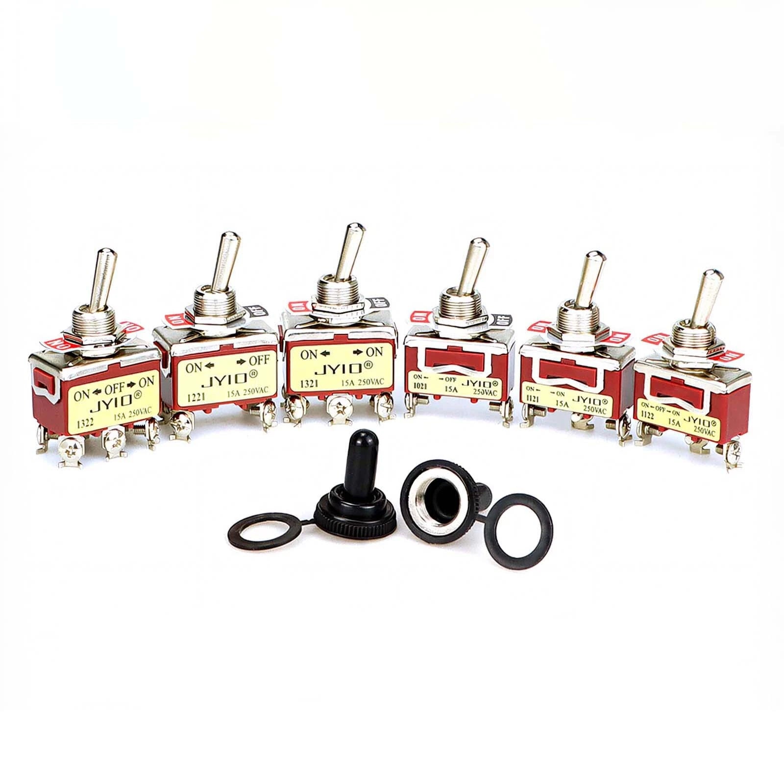 Waterproof Heavy Duty Toggle Switch ON-OFF / ON-OFF-ON | 2–6 Pin | 15A 250V