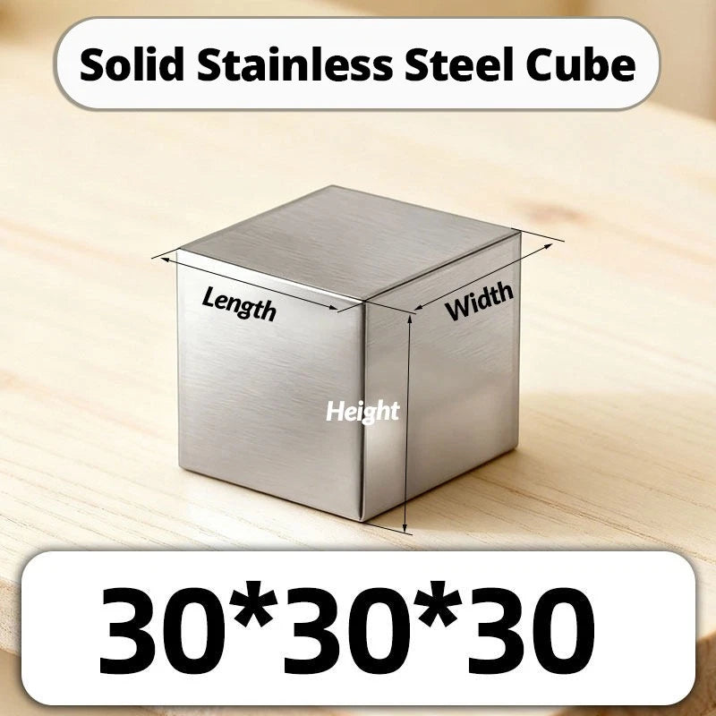 Solid 304 Stainless Steel Block Plate 20mm 25mm 30mm 35mm - 120mm Grade 304 GS