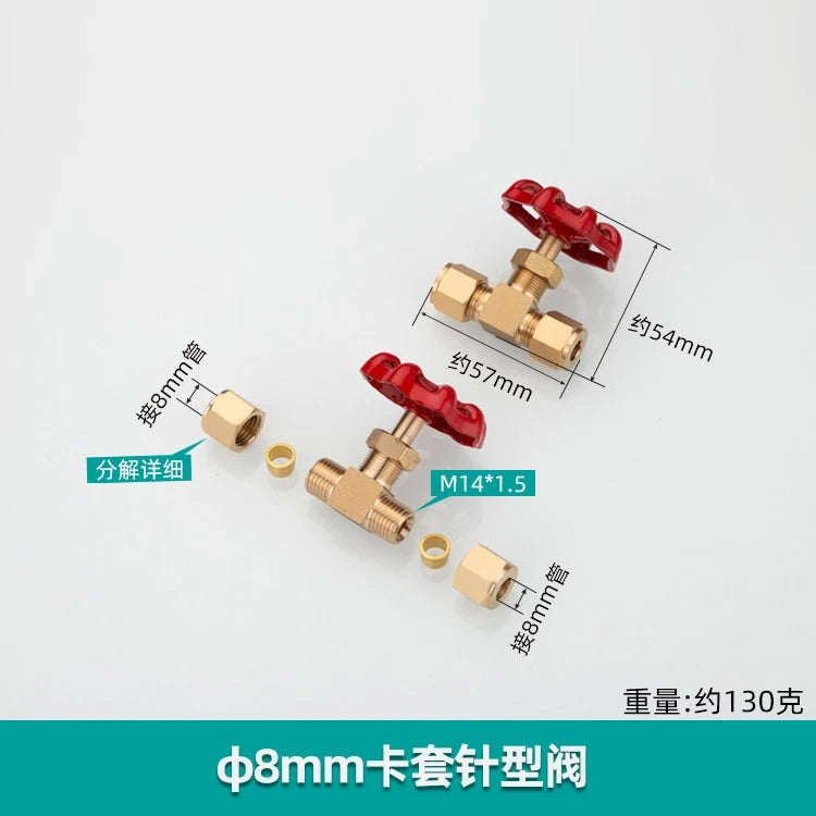 Brass Double Compression Fittings — Straight, 90° Elbow & Shut Off Valve