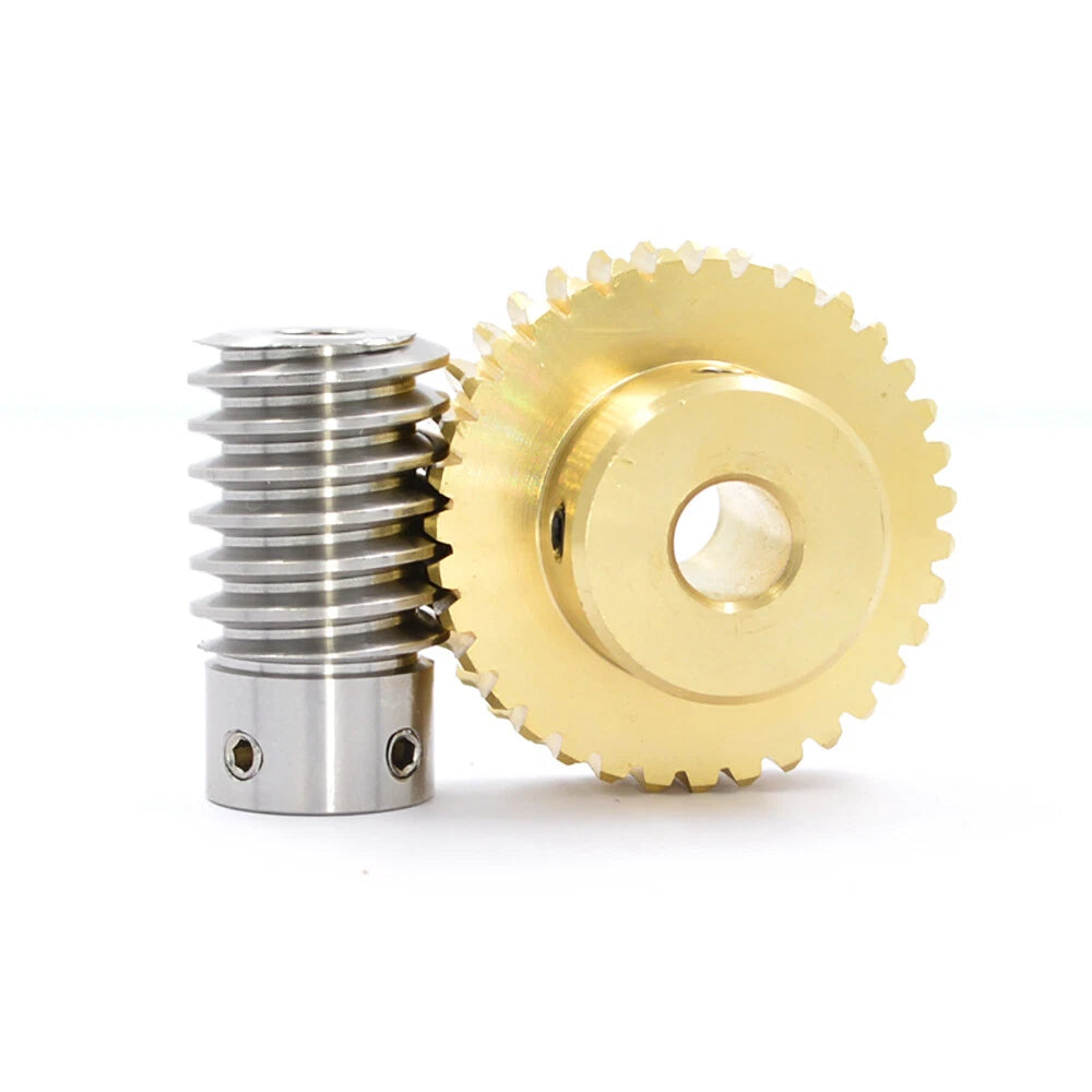 0.5/0.8/1/1.5 Module, 20 to 60 Teeth, Brass Worm Wheel Gear Shaft Hole 4mm-12mm