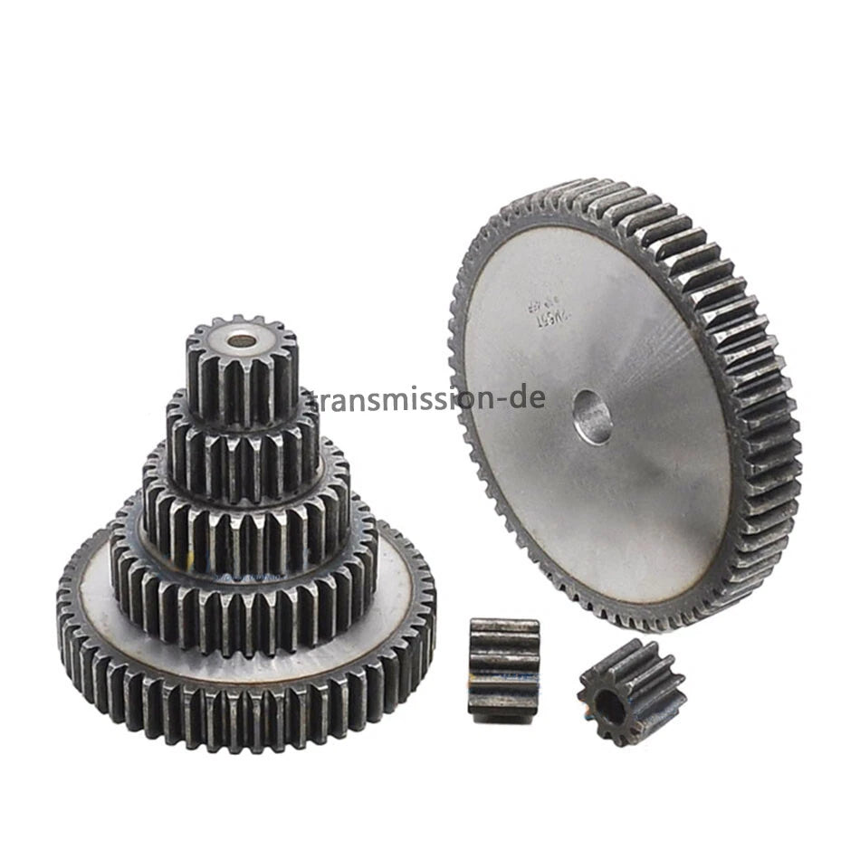 Mod 2/2.5/3/4/5 Spur Gear 10T-63T 45# Steel Pinion Gear Metal Gear Thick 20-40mm