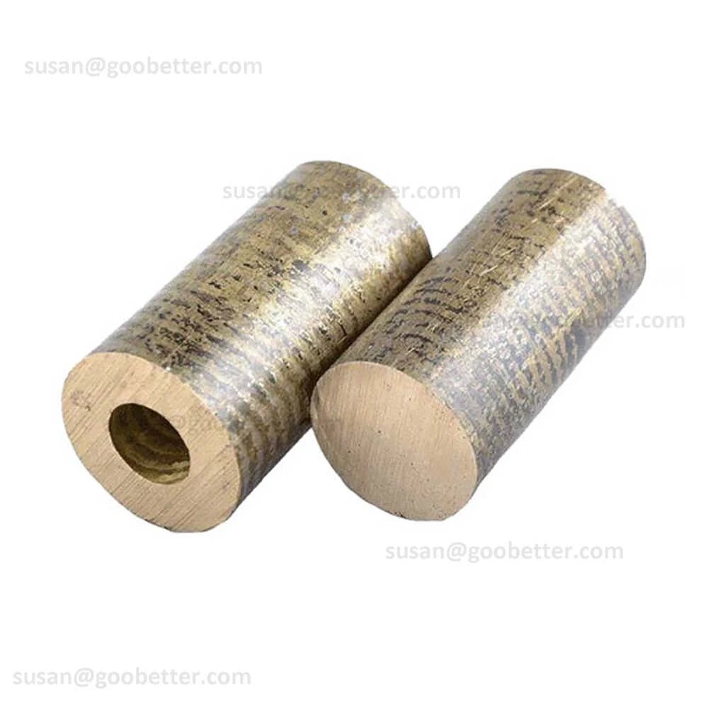 Bronze Brass Round Tube — OD 25mm–80mm, ID 15mm–60mm, Length 100mm