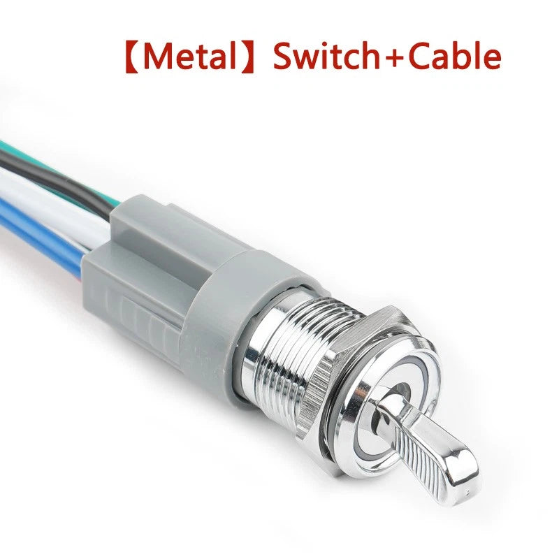 Waterproof Metal Push Button Switch – 3-6V & 12-24V, LED Indicator, Metal & Stainless Steel