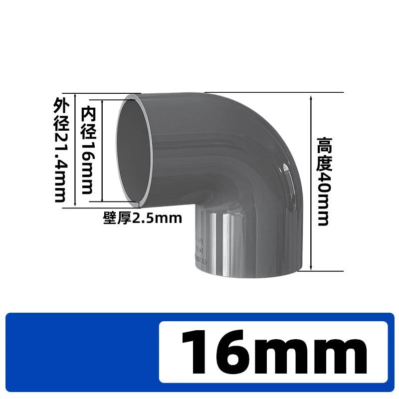 PVC Metric Pipe Fittings for Aquarium & Fish Tank — Straight, Elbow, T-piece, Ball Valve & More