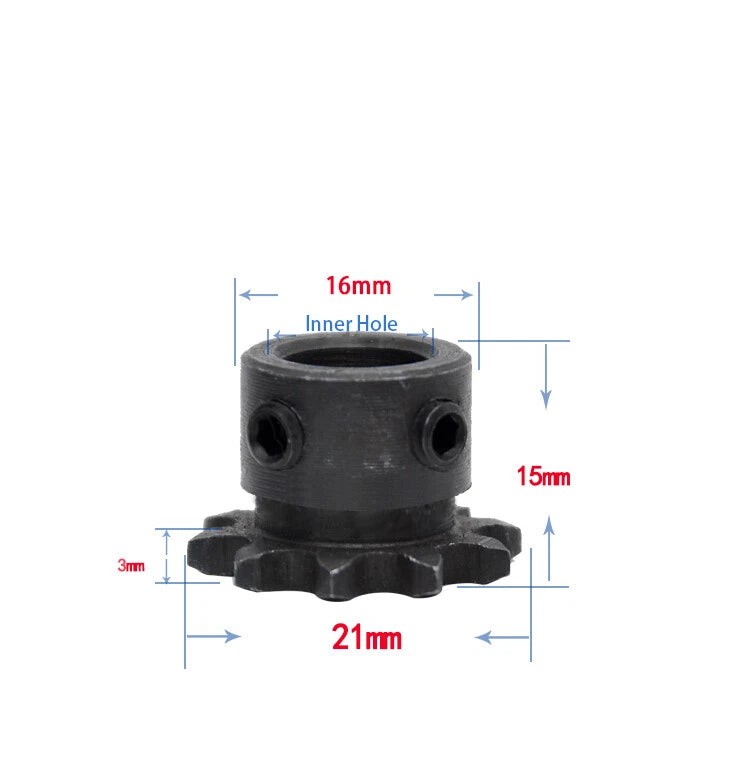1/4"(6.35mm) Pitch 04C Roller Chain Sprockets 9T-24T Sprocket Wheel Bore 5-20mm