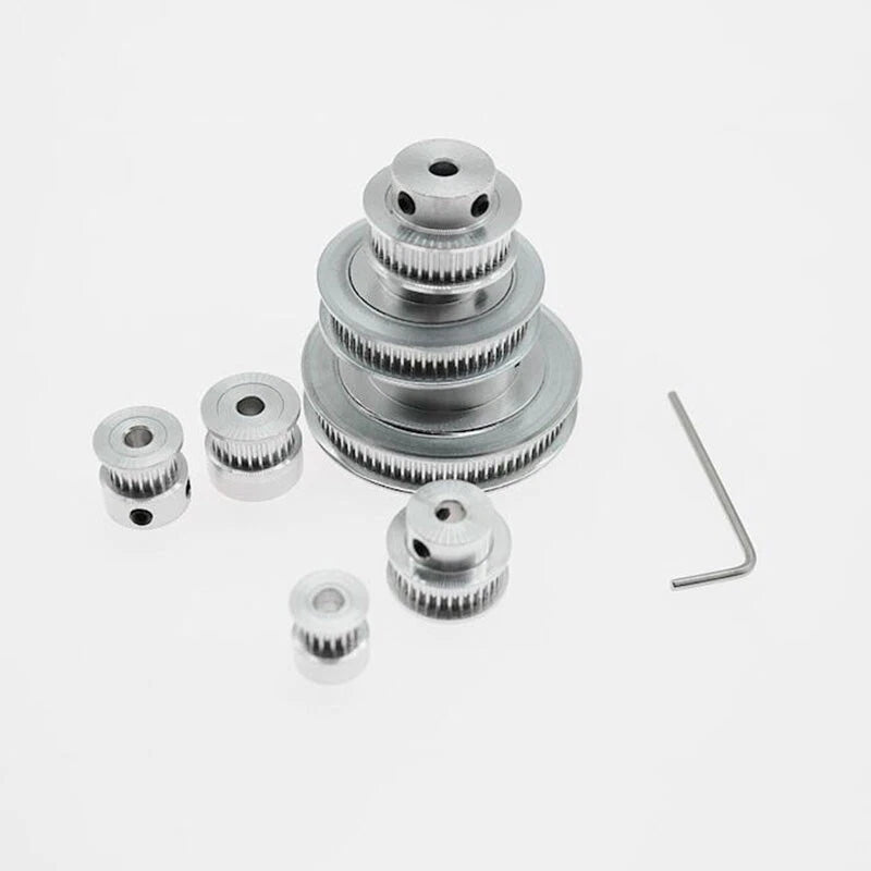 GT2 16-80T Timing Pulley 6mm Belt Synchronous Wheel Gear 3D Printer Bore 4-14mm