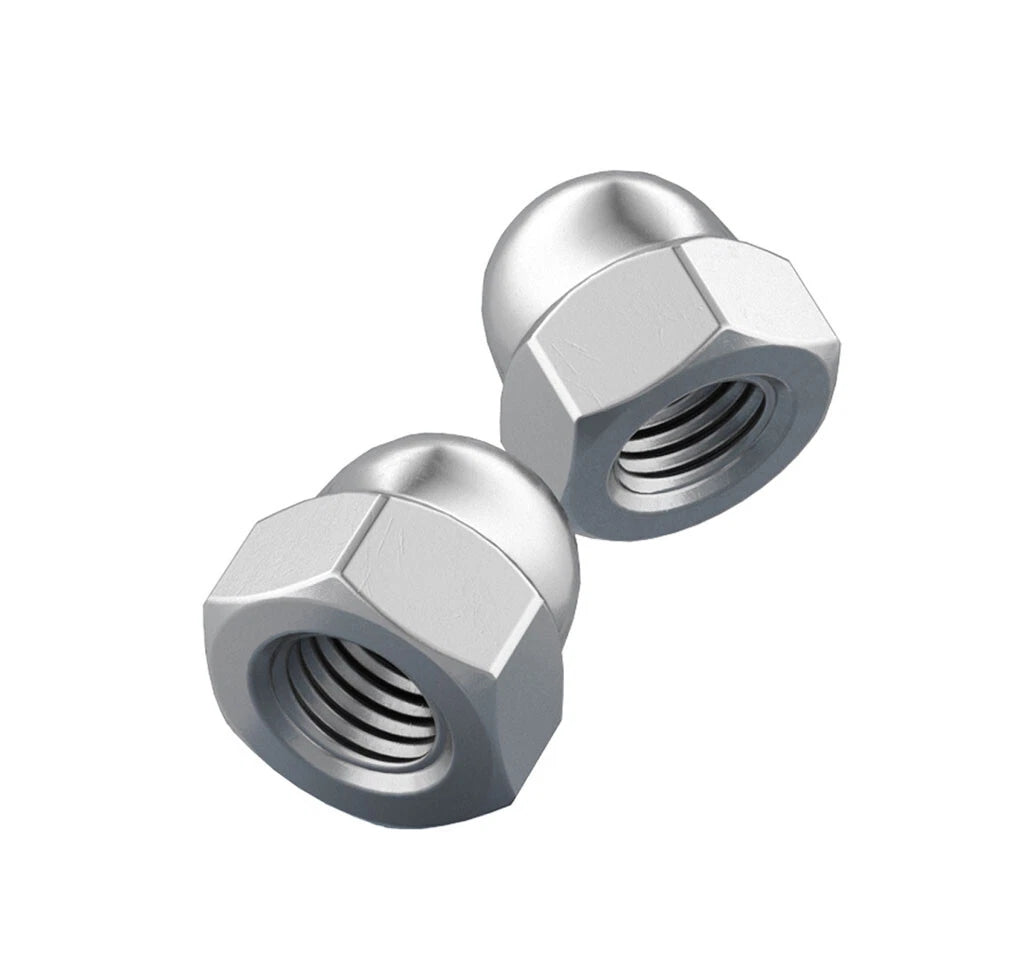 304 Stainless Steel Cap Nuts – Acorn Nuts for M3 to M12 Screws (Decorative & Protective)