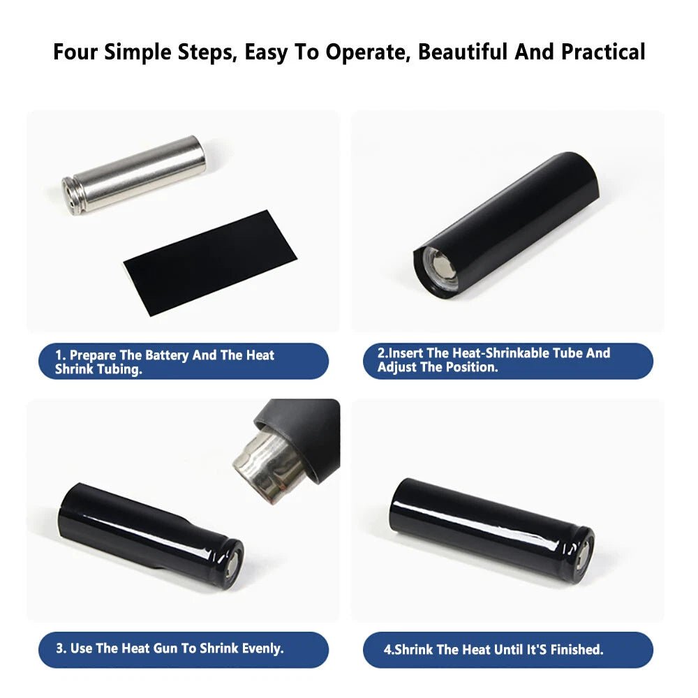 PVC Heat Shrink Tubing for RC Battery Packs – 7mm to 45mm, Multiple Colors - HomeDIYer