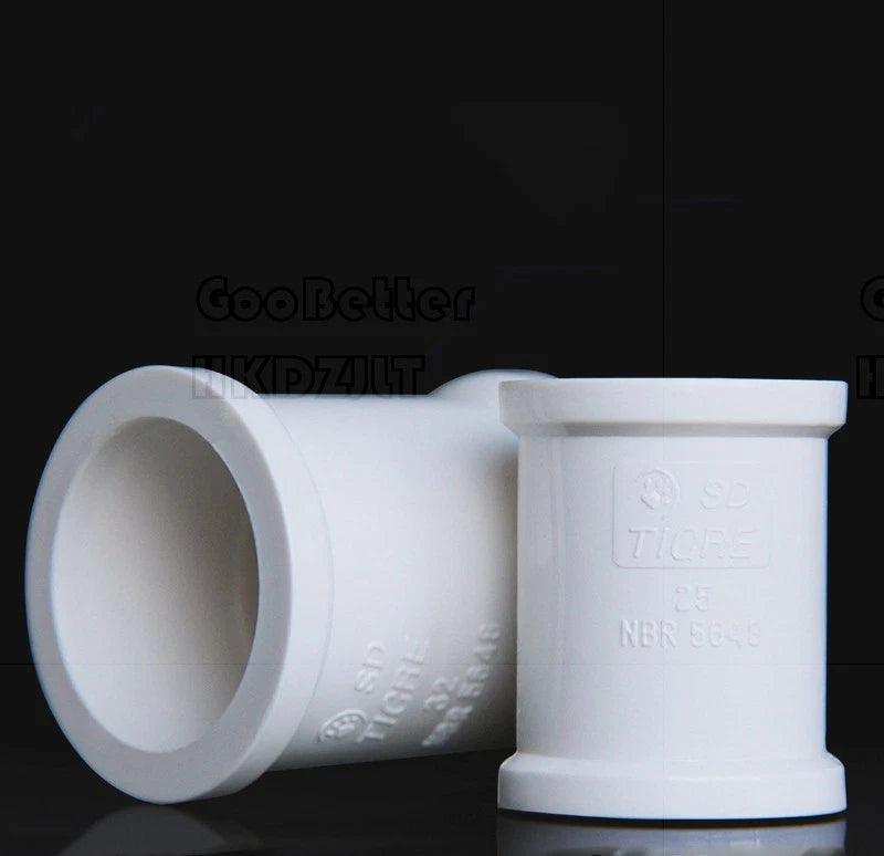PVC Straight Pipe Coupling — Socket Fitting for Water Lines, 20mm / 25mm / 32mm