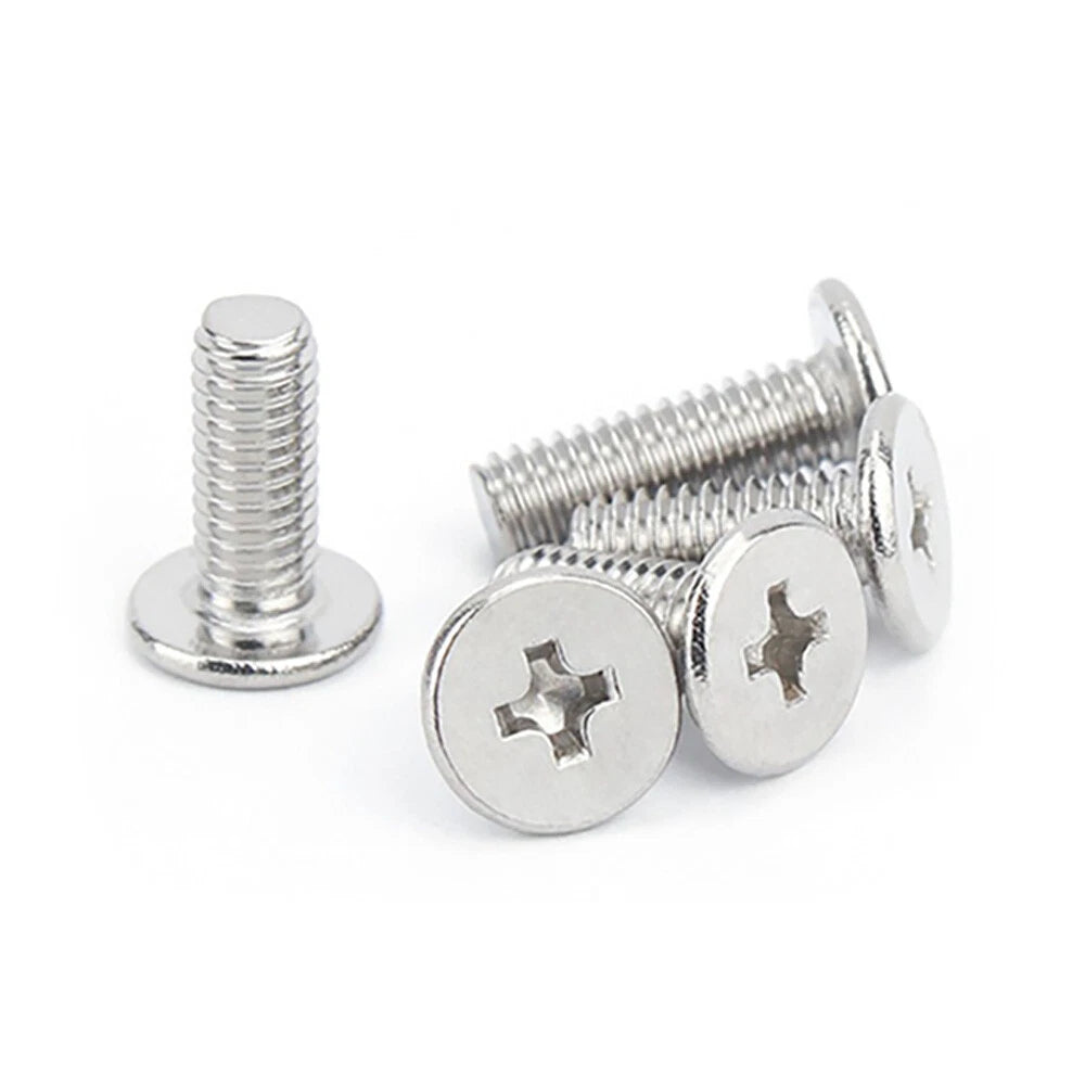 M2–M8 Phillips Flat Head Machine Screws – A2 Stainless Steel for Laptop & Notebook Repair (2–50mm Lengths)