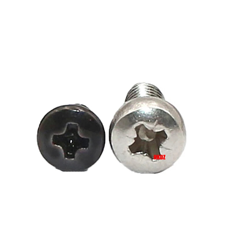 M3 Phillips Umbrella Round Head Machine Screws – Carbon Steel / 304 Stainless, 4–10mm, Multi Finishes