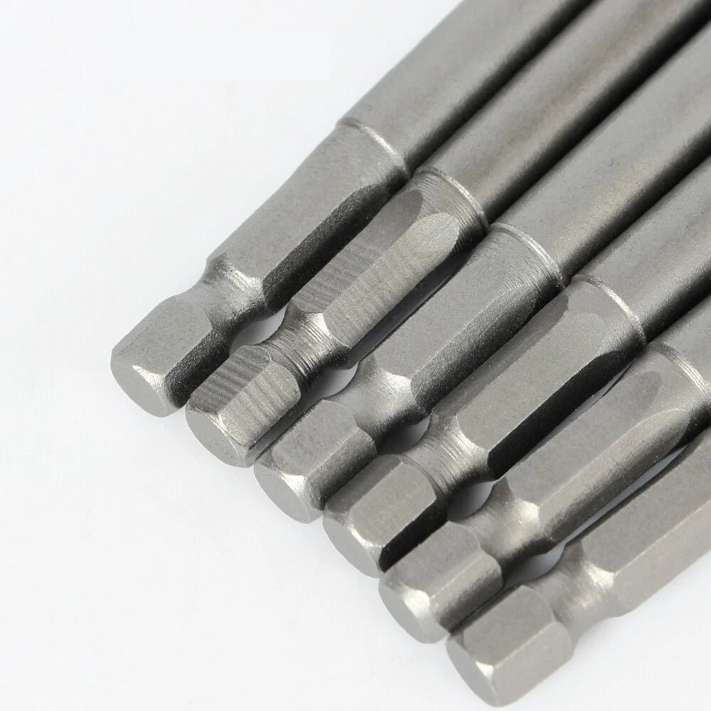 Hex With or Non-Magnetic Nut Driver 1/4 Socket Wrench Impact Drill Bit 300/350mm