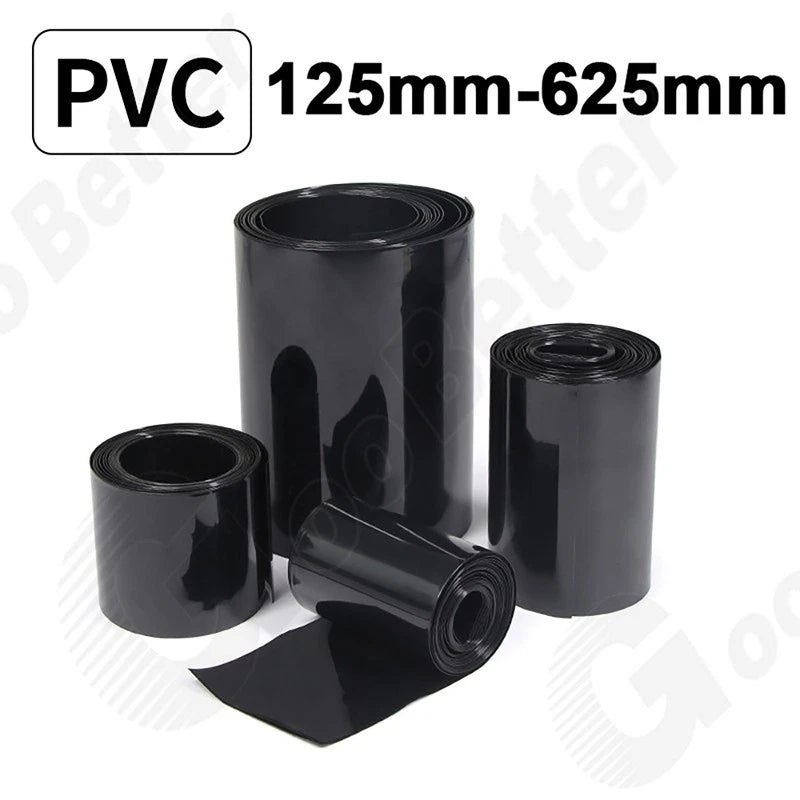 PVC Heat Shrink Tubing 125–625mm | Large Diameter Shrinkable Film Insulation Sleeve