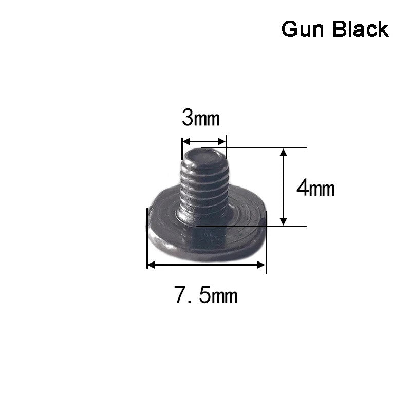 Rivets Base Buckle Iron Screws Leather Craft Grommets DIY Decorative 4/7/9/12mm