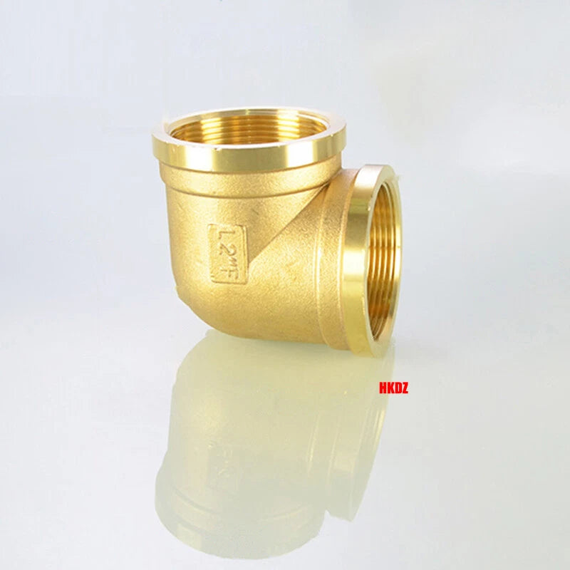 Brass L-Elbow Pipe Fittings 1 2"~2" BSP Female Male Threaded Reducing Connector