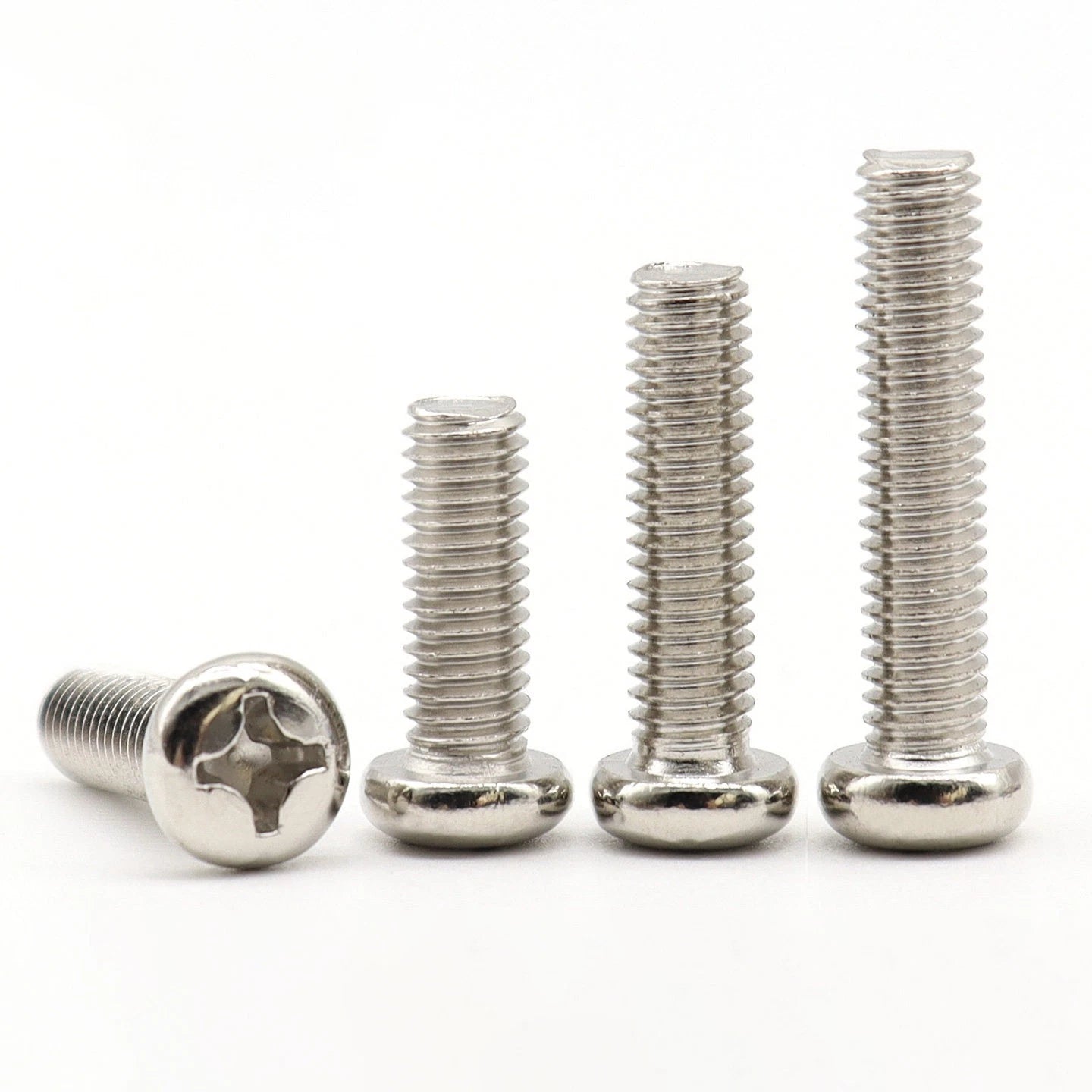 Nickel Plated Pan Head Phillips Machine Screws – ISO 7045, M1 to M4, Corrosion Resistant