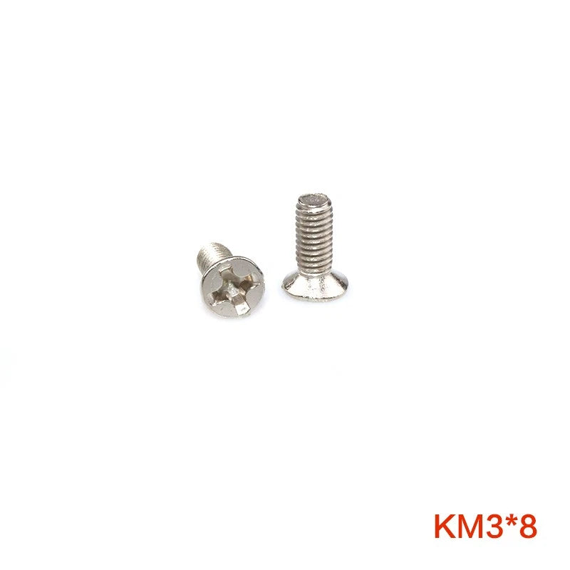 M3 Countersunk Phillips Machine Screws – Nickel Plated Carbon Steel, Fully Threaded (5–30mm)