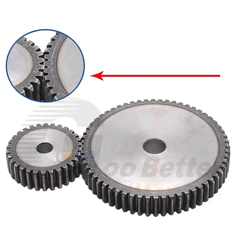3/4/5 Mod 10T - 32T Spur Gear 45# Steel Pinion Gear Thickness 30mm 35mm 40mm