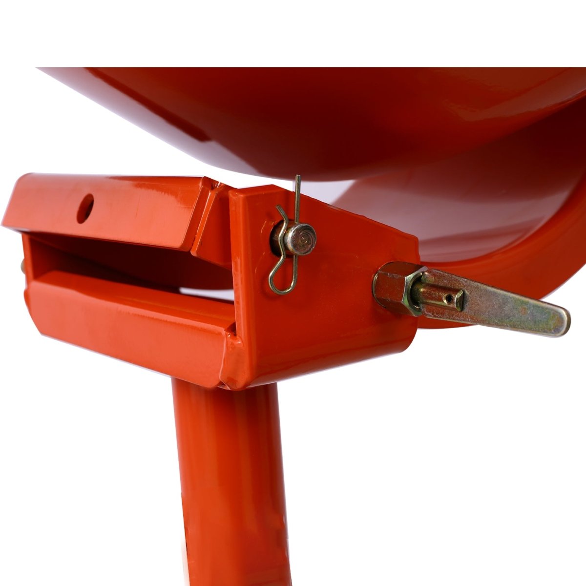 370W Portable Electric Concrete Mixer Cement Mixing Barrow Machine Mixing Mortar Handle with Wheel (4.6 cu/ft.) - HomeDIYer